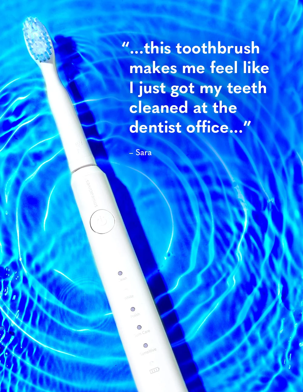 Vibrite® BLUE Sonic Blue LED Light Whitening Toothbrush - Image 6